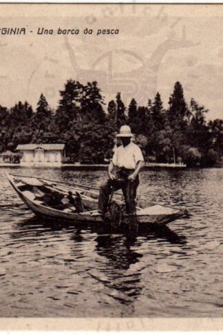Cartolina_d'epoca_regionalismo_lombardia_varese_lago_di_varese_isolino virginia_barca_da_pesca