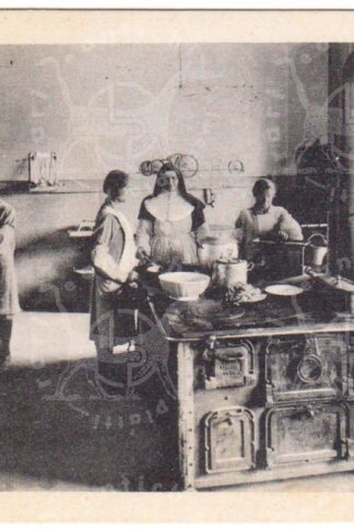 Cartolina_d'epoca_regionalismo_Lombardia_Varese_Brissago_Valtravaglia_frazione_Roggiano_Educandato_Aagricolo_Maria_Bambina_Colonia_Salute_Cucina