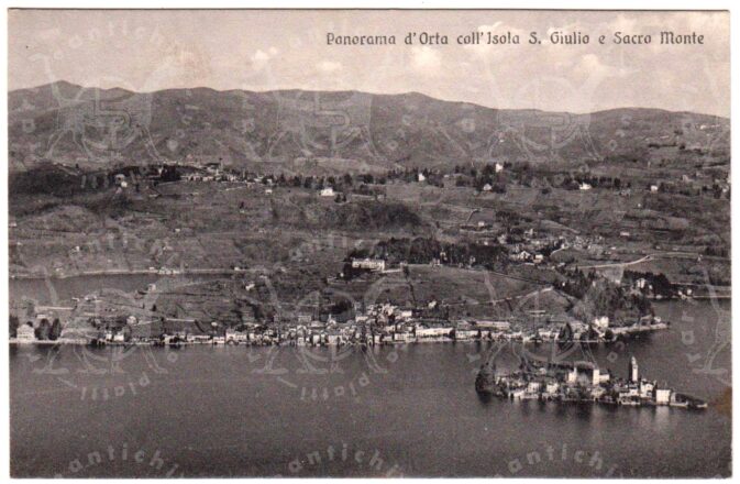 Cartolina_d'epoca_regionalismo_Piemonte_Verbano_Cusio_Ossola_Novara_Orta_San_Giulio