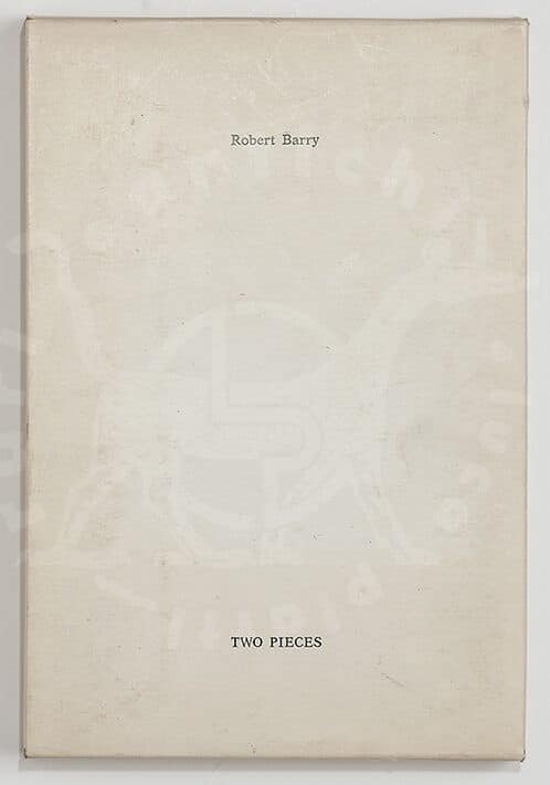 BARRY ROBERT – Two Pieces.