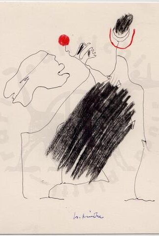 Nino Aimone COMPOSIZIONE ASTRATTA Disegno originale