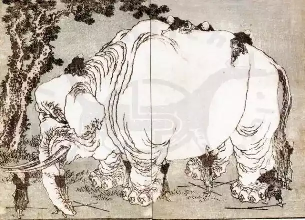 L’elefante e l'arte giapponese