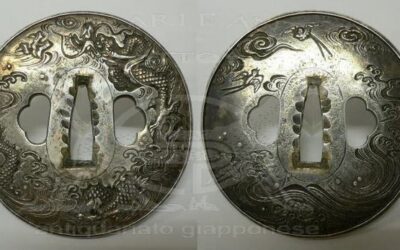 Tsuba Il restauro Rimozione della ruggine