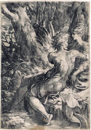 Parmigianino_amanti_acquaforte_librirarieantichi