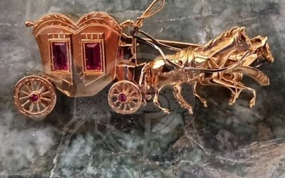 La carrozza trainata da cavalli