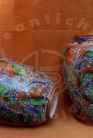 FRATELLI MINARDI CERAMICHE FAENTINE – Coppia di vasi in ceramica