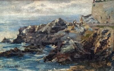 Lo scoglio nel mare in pittura