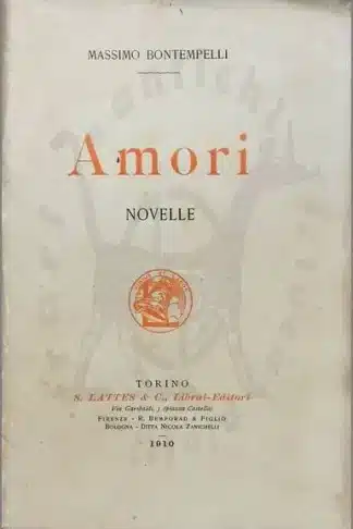 bontempelli massimo amori novelle
