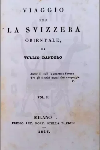 Dandolo Tullio Viaggio Svizzera