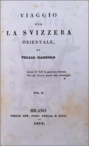 Dandolo Tullio Viaggio Svizzera