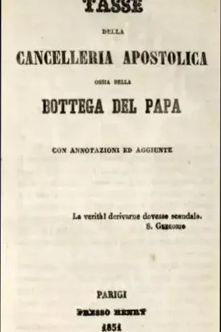 Tasse della cancelleria apostolica Ossia della bottega del Papa