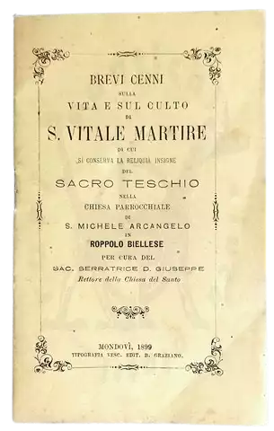 Sarratrice Vitale martire Roppolo