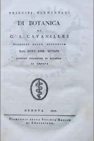 Cavanilles botanica Domenico Viviani